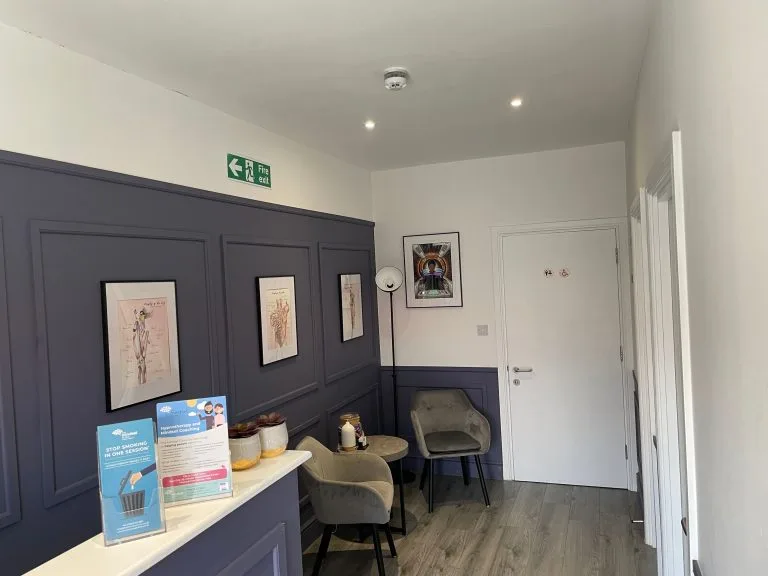 Reception area at The Mindset Clinic